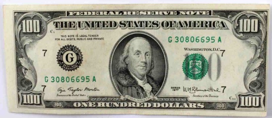 $100 FEDERAL RESERVE NOTE MISALIGNMENT ERROR