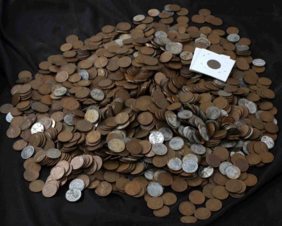13 POUNDS OF UNSEARCHED WHEAT CENTS PENNIES