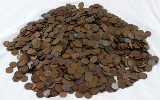 WHEAT CENT MIXED LOT OF 10+ POUNDS UNSEARCHED