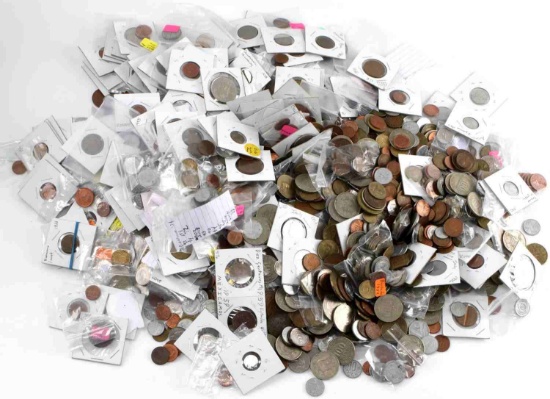19 LBS OF UNSEARCHED WORLD COINS & NUMISMATICA
