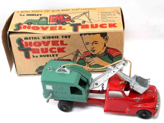 HUBLEY SHOVEL TRUCK #469 1950'S WITH ORIGINAL BOX