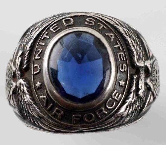 WWII ERA US ARMY AIRFORCE STERLING SILVER RING