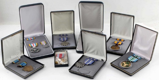 LOT OF 8 USAF AIR FORCE SERVICE MEDAL COLLECTION