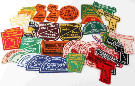 VINTAGE AMERICAN SHOOTING CLUB PATCH LOT OF 32