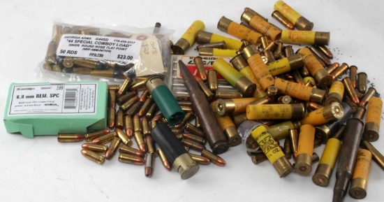 OVER 9 POUNDS OF MIXED CALIBER AMMUNITION