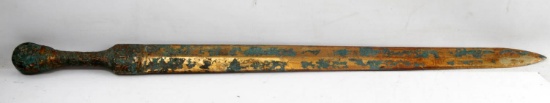 ANTIQUE ASIAN BRONZE SHORT SWORD