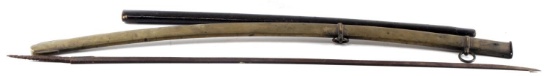WAKAZASHI SAYA BATTLEFIELD SABRE CAVALRY SCABBARD