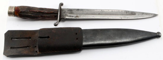 WWII U.S. FIGHTING KNIFE MADE FROM MAUSER BAYONET
