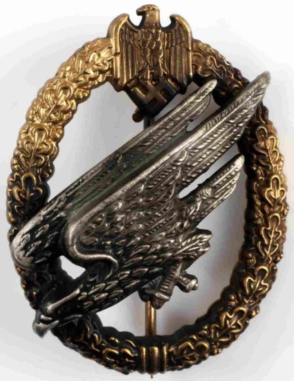 WWII ERA GERMAN THIRD REICH FALLSCHIRMJAGER BADGE