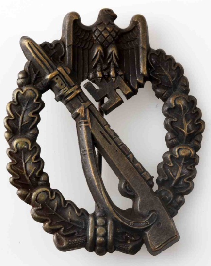 WWII GERMAN THIRD REICH INFANTRY ASSAULT BADGE