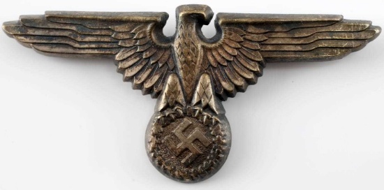 WWII GERMAN THIRD REICH SS OFICERS VISOR EAGLE