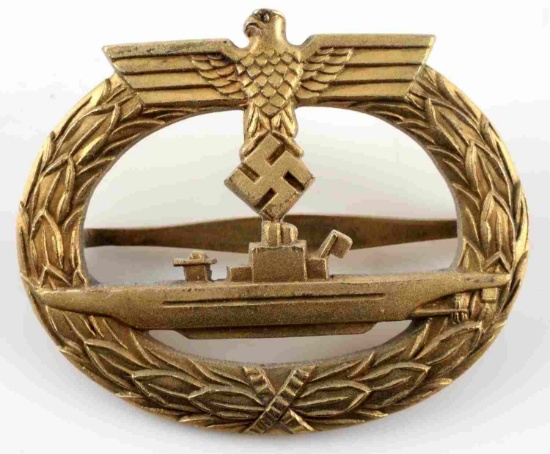 WWII GERMAN THIRD REICH KRIEGSMARINE U-BOAT BADGE