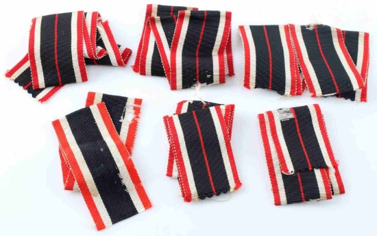 LOT OF 6 WWII GERMAN THIRD REICH IRON CROSS RIBBON