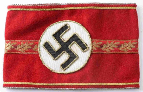 WWII GERMAN THIRD REICH POLITICAL LEADER ARMBAND