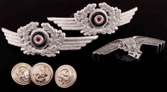 KRIEGSMARINE BUTTONS LUFTWAFFE COCKADE GUARD