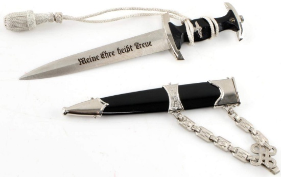 WWII GERMAN 3RD REICH MINIATURE SS OFFICER DAGGER