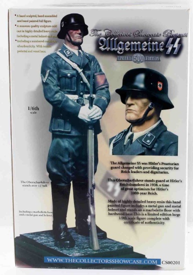 COLLECTORS SHOWCASE ALLGEMEINE SS WWII FIGURE