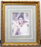 FRAMED OFFSET LITHO OF JEUNESSE BY BOUGUEREAU