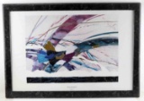 FRAMED STEVE STRICKLAND ABSTRACT PRINT