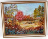 EDITH KOIVISTO COLORFUL ABSTRACT LANDSCAPE