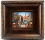 SMALL IMPRESSIONIST PAINTING OF PARIS EIFFEL TOWER