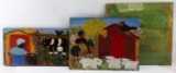 2 FRASIER ALLGOOD & OTHER FOLK ART PAINTINGS