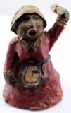 ANTIQUE PAPER MACHE BLACK AMERICANA DOLL