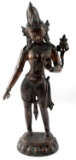 BRONZE BUDDHIST DEITY TARA STATUE SCULPTURE