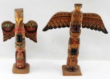 2 PACIFIC NORTHWEST INDIAN TOTEM POLES