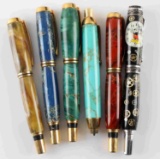 LOT OF 6 CUSTOM MADE WRITING PENS MICKEY COLORS