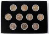 24K GOLD PLATE US STATE QUARTER LOT OF 10