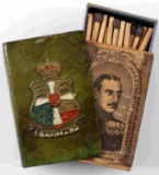 VINTAGE DANISH TRENCH ART MATCHBOX HOLDER