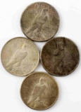 4 SILVER PEACE DOLLAR COIN LOT 1922 1923 2 X 1925