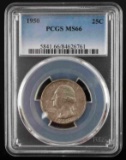 1950 WASHINGTON QUARTER PCGS MS 66