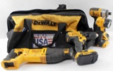 DEWALT GROUP OF TOOLS DRILL IMPACT RECIP SAW LIGHT