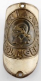 GERMAN 1930S BRASS WKC BICYCLE EMBLEM BADGE