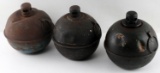 ANTIQUE ROAD HAZARD RAILROAD SMUDGE POT LOT OF 3