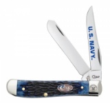 CASE US NAVY ROGERS JIG BLUE BONE MINI TRAPPER
