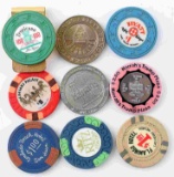VINTAGE LAS VEGAS POKER CHIPS GAME TOKENS LOT