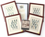 LOT OF FOUR FRAMED PRINTS & TWO PHOTOGRAPHS