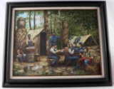 JANICE HUSE OIL ON CANVAS CIVIL WAR PAINTINGS