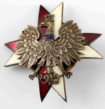 WWI POLISH 1915 EAGLE MALTESE CROSS BADGE