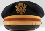 WWII US AMERICAN ARMY OFFICERS VISOR CRUSHER CAP