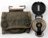 WWII US ARMY CORPS OF ENGINEERS COMPASS AND CASE