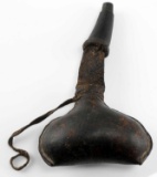 ANTIQUE BEDOUIN CAMEL SCROTUM POWDER FLASK
