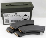 120 ROUNDS OF BLANK 7.62 X 39 CARTRIDGES GREEN BOX