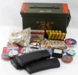 OVER 500 ROUNDS OF MIXED AMMO 5.56 22 357 177 45