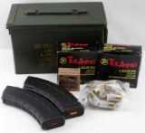 MIXED LOT OF AMMO 12 GA .380 7.62X39 PLUS MAGAZINE