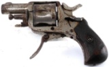 BELGIAN BULLDOG FOLDING TRIGGER REVOLVER .32 CAL