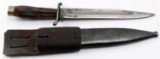 WWII U.S. FIGHTING KNIFE MADE FROM MAUSER BAYONET